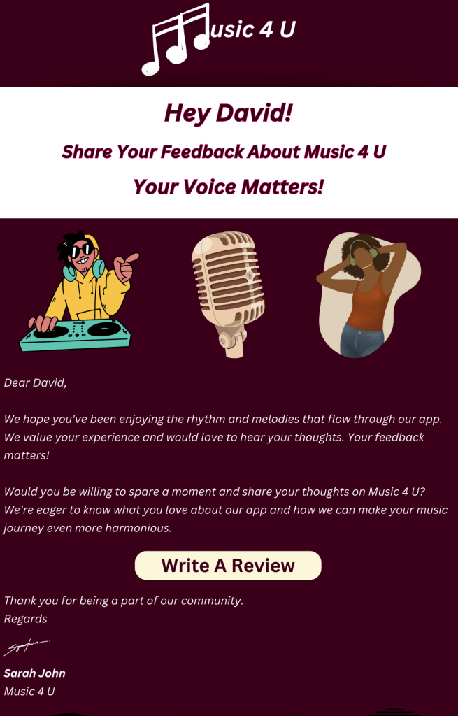 Personalise and Add a Personal Touch to Your Review Emails