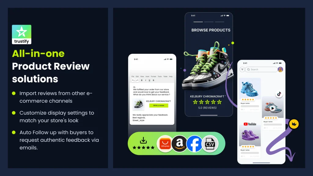 Trustify Review App feature