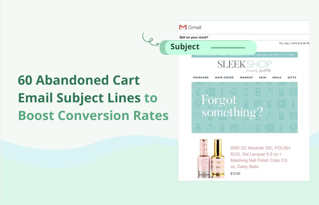 60 Abandoned Cart Email Subject Lines to Boost Conversion Rates