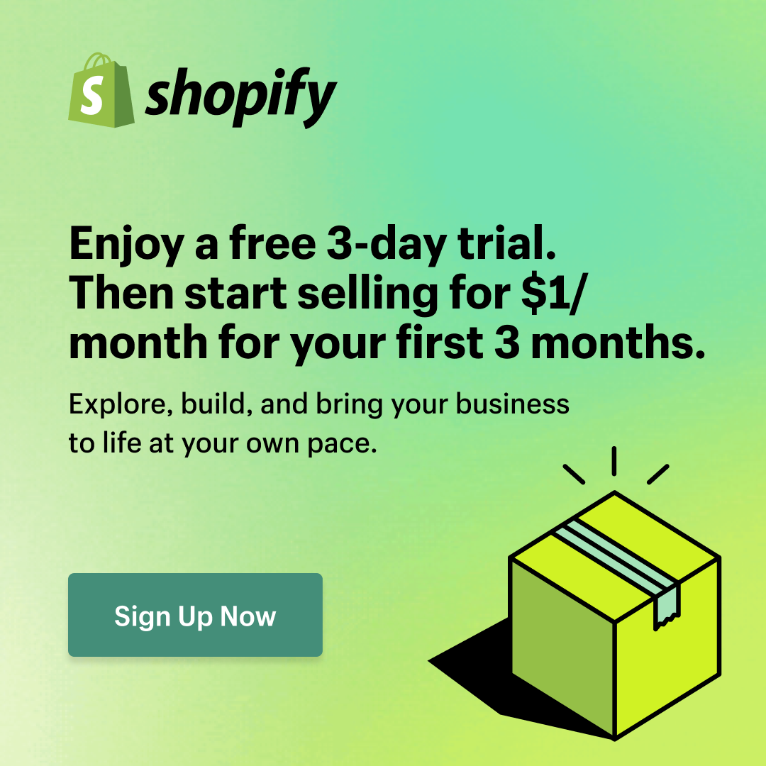 Shopify $1 3 months