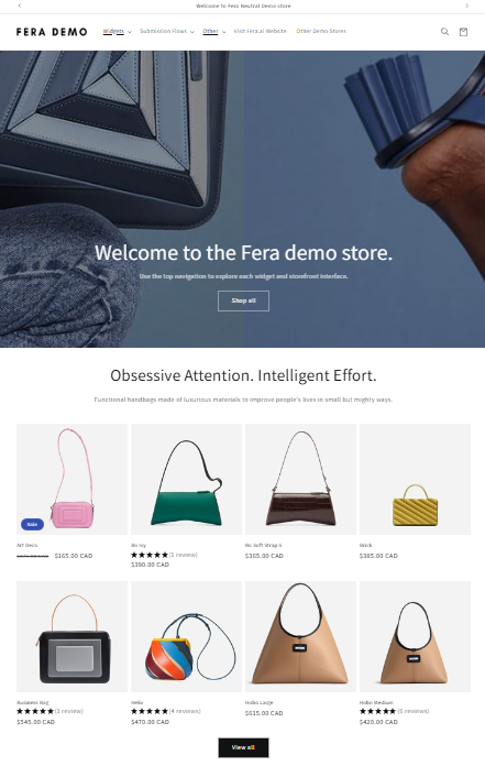 Demo Store of Fera