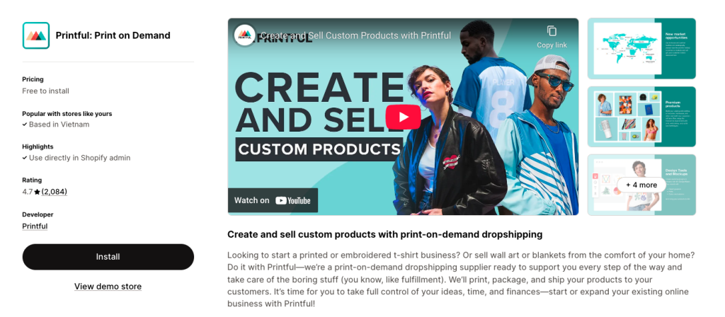 Printful (Best for Clothing Brands & Print-on-Demand)