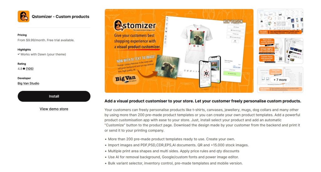 Qstomizer – Custom Products
